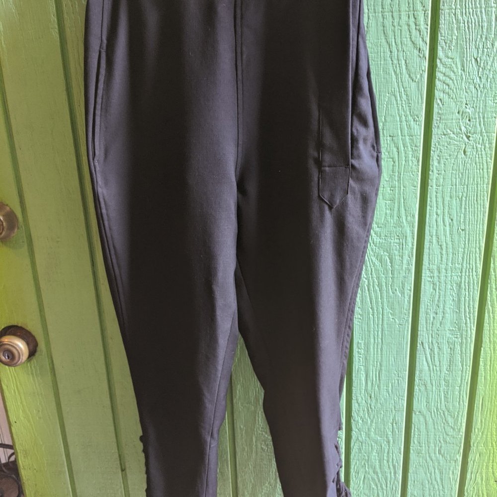 Yohji Yamamoto black wool riding pants